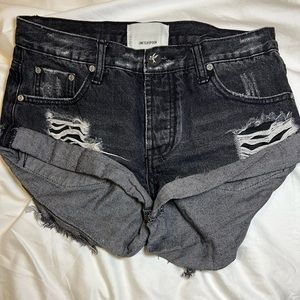 One Teaspoon black ripped bandits